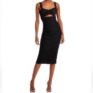 BCBGMAXAZRIA
Cutout Ruched Midi Dress